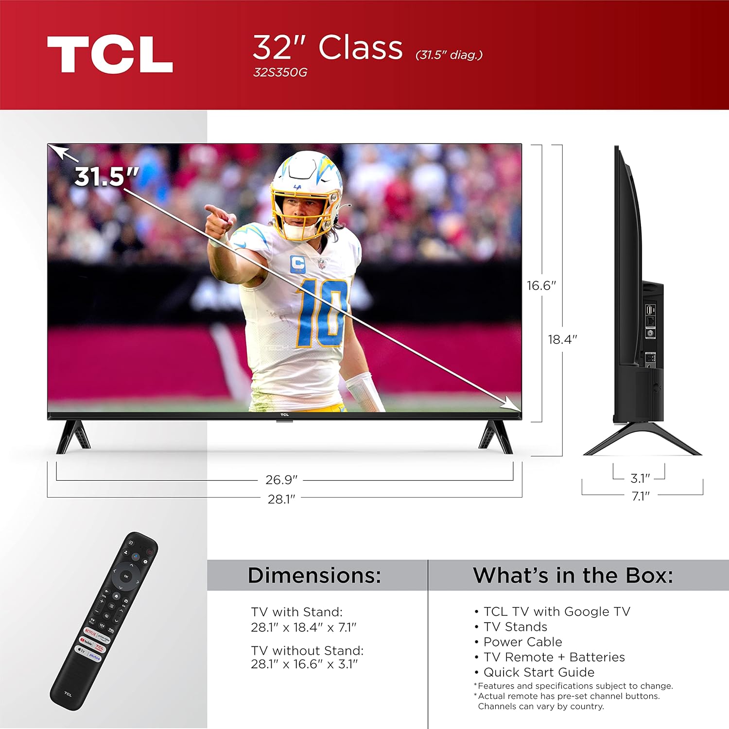 Televisor TCL 32" thumbnail 5