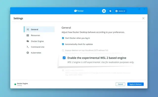 Introducing the Docker Desktop WSL 2 Backend