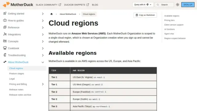Cloud regions