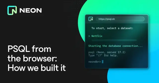 psql from the browser - Neon