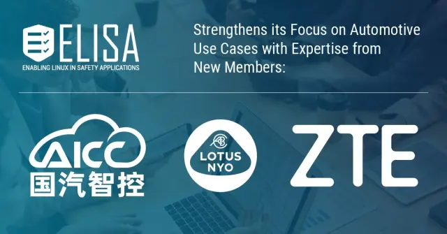 The ELISA Project Strengthens its Focus on Automotive Use Cases with Expertise from New Members
