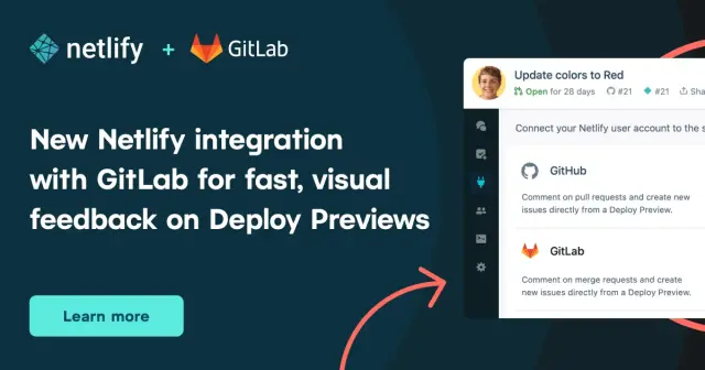 New Netlify integration with GitLab for fast, visual feedback on Deploy Previews