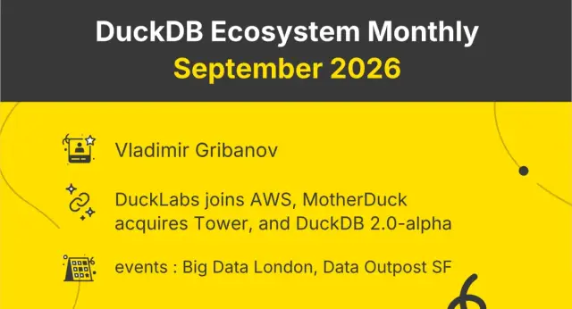DuckDB Ecosystem Newsletter : September 2026