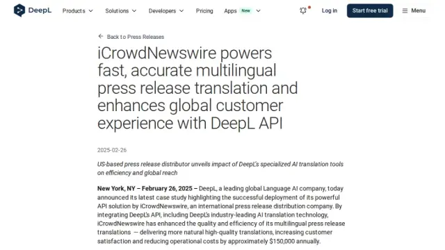 iCrowdNewswire powers fast, accurate multilingual press release translation and enhances global
