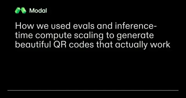 How we used evals and inference-time compute scaling to generate beautiful QR codes that actually