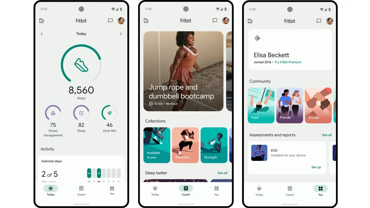 Fitbit is revamping its app with a three-tab layout