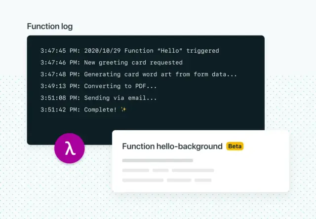 Netlify Background Functions