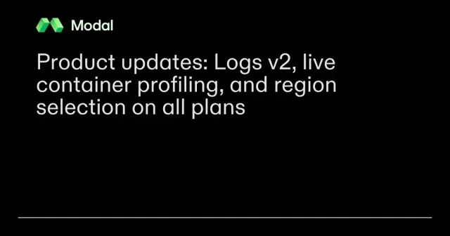 Product updates: Logs v2, live container profiling, and region selection on all plans