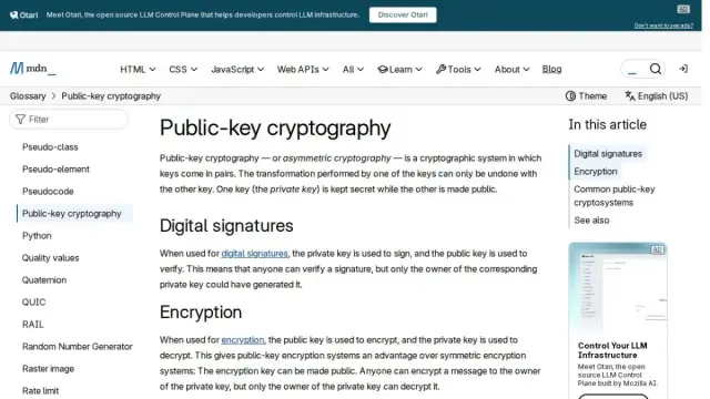 Public-key cryptography - Glossary