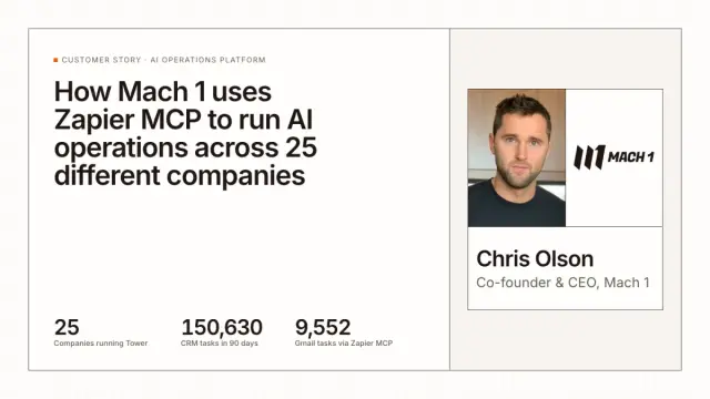 How Mach 1 uses Zapier MCP to run AI operations across 25 different companies