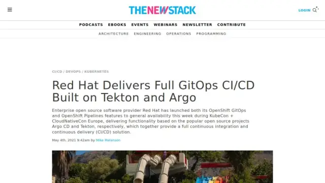 Red Hat Delivers Full GitOps CI/CD Built on Tekton and Argo