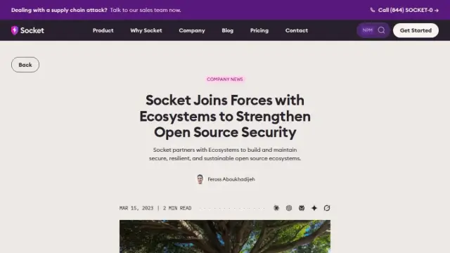 Socket Joins Forces with Ecosystems to Strengthen Open Source Security
