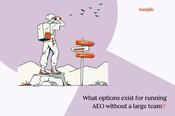 What options exist for running AEO without a large team?