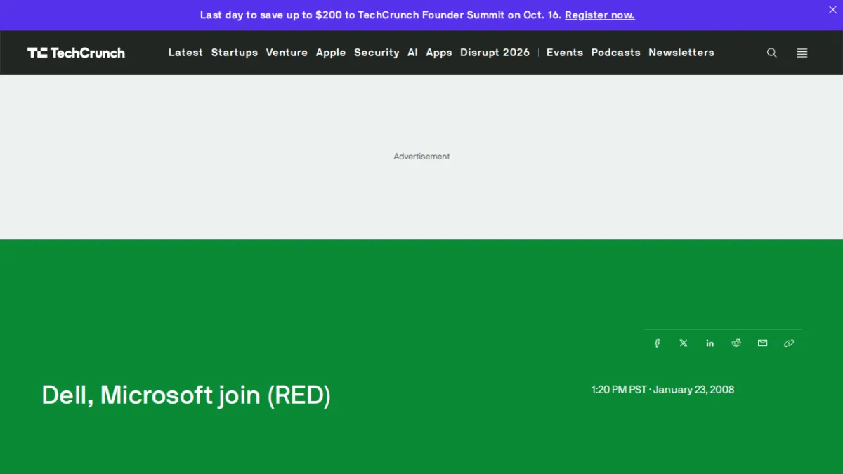 Dell, Microsoft join (RED)