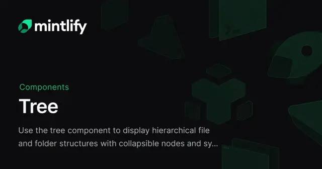 Tree - Mintlify