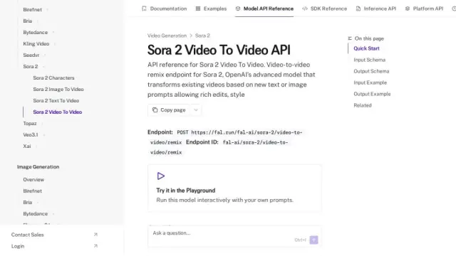 Sora 2 Video To Video API - fal