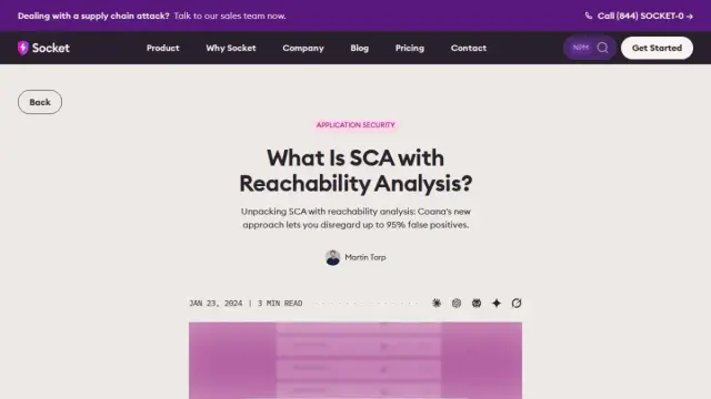 What Is SCA with Reachability Analysis?