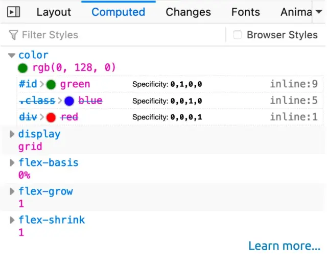 Should DevTools teach the CSS cascade?