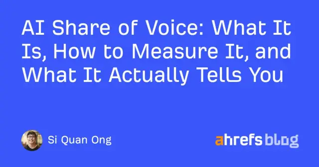 AI Share of Voice: What It Is, How to Measure It, and What It Actually Tells You