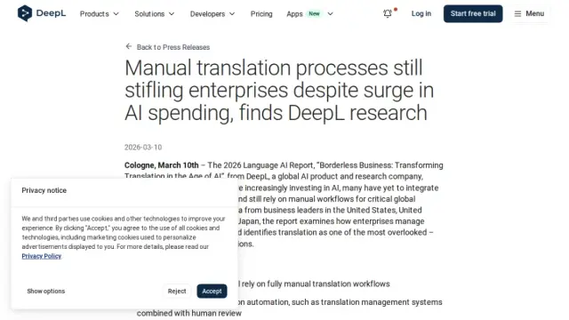 Manual translation processes still stifling enterprises despite surge in AI spending, finds DeepL