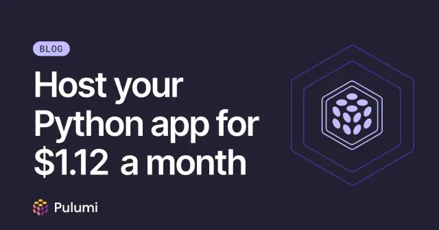 Host your Python app for $1.12 a month