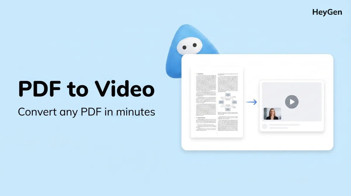 AI PDF to video converter: Turn PDFs into videos in minutes