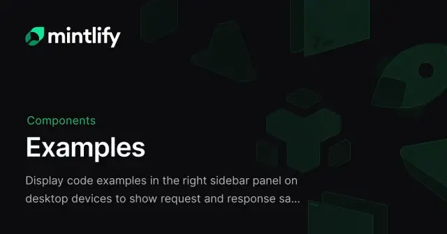 Examples - Mintlify