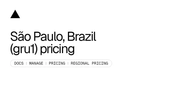 São Paulo, Brazil (gru1) pricing