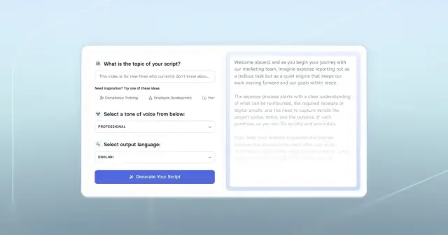 How to Write an Onboarding Video Script (With AI)