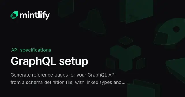 GraphQL setup - Mintlify