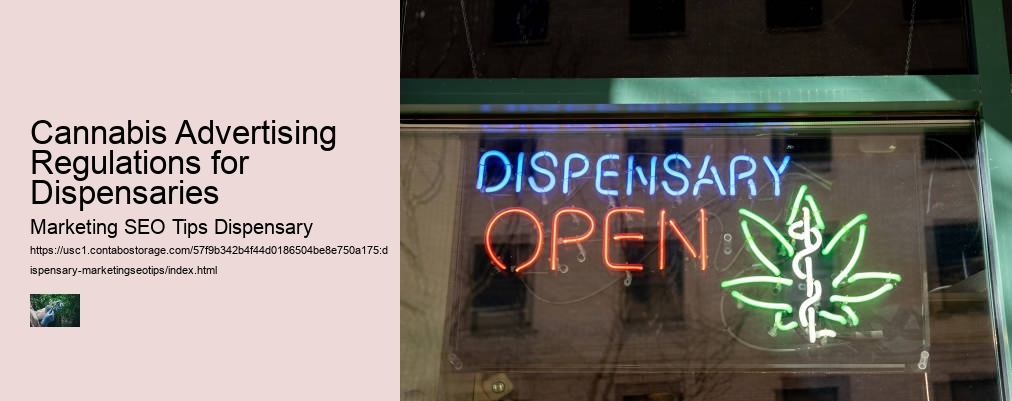 Cannabis Advertising Regulations for Dispensaries
