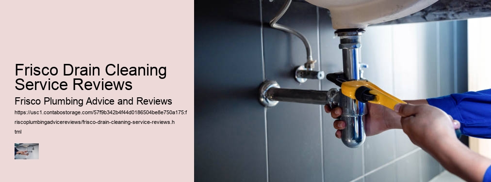 Frisco Drain Cleaning Service Reviews