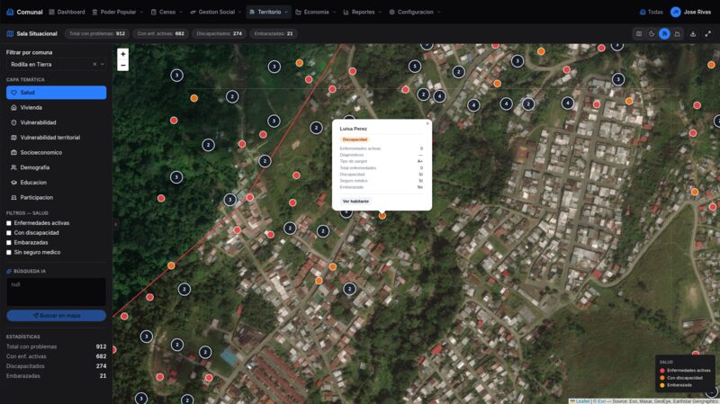 Captura: Cartografía de Salud