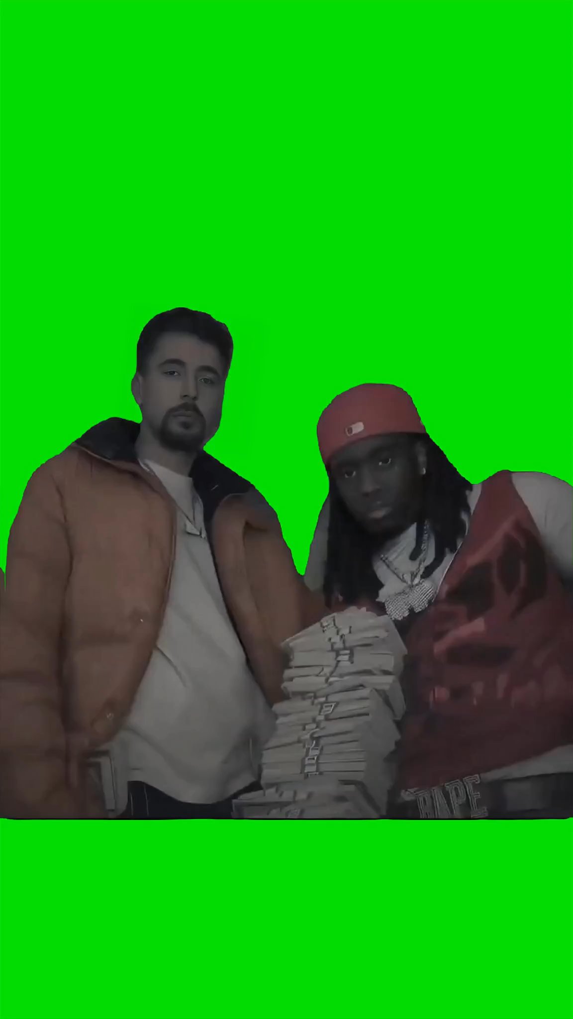 Good Mr beast and Kai Meme Green Screen 4k