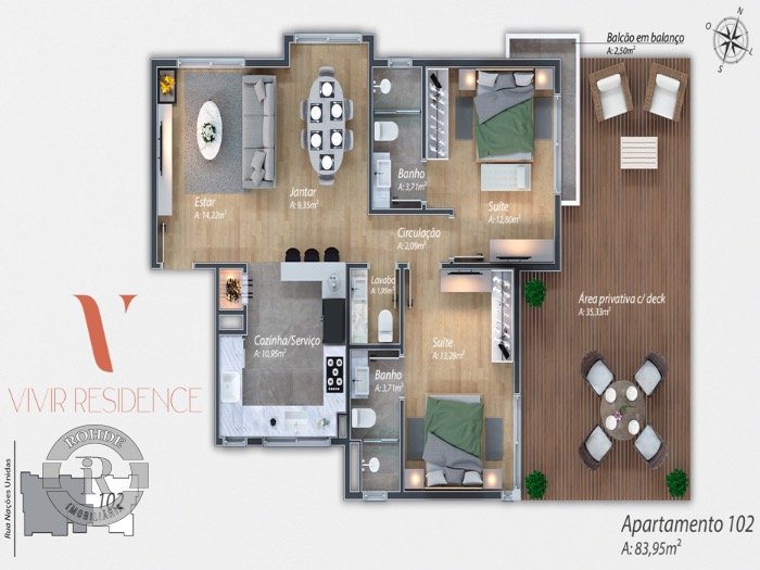 Foto 5 - Apartamento De 2 Dormitórios Em Gramado em Gramado, bairro Bavária