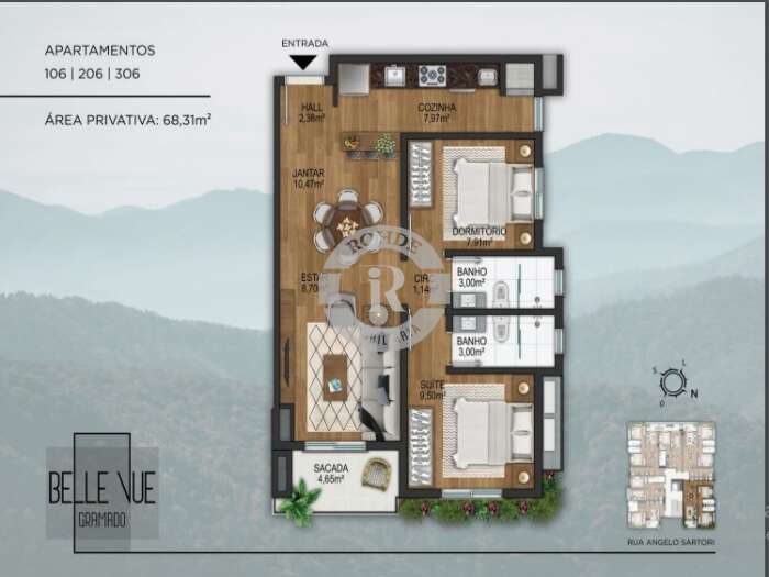 Foto 14 - Apartamento De 2 Dormitórios Em Gramado em Gramado, bairro Várzea Grande