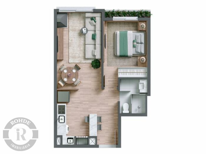 4 - Apartamento De 1 Dormitório Em Gramado em gramadoLago Negro