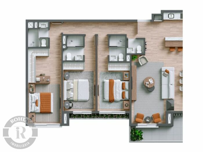 3 - Apartamento De 3 Dormitórios Em Gramado em gramadoLago Negro