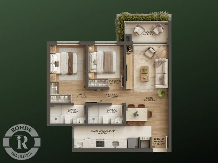4 - Apartamento 2 Dormitórios No Aflorea Gramado Bavária em gramadoBavária