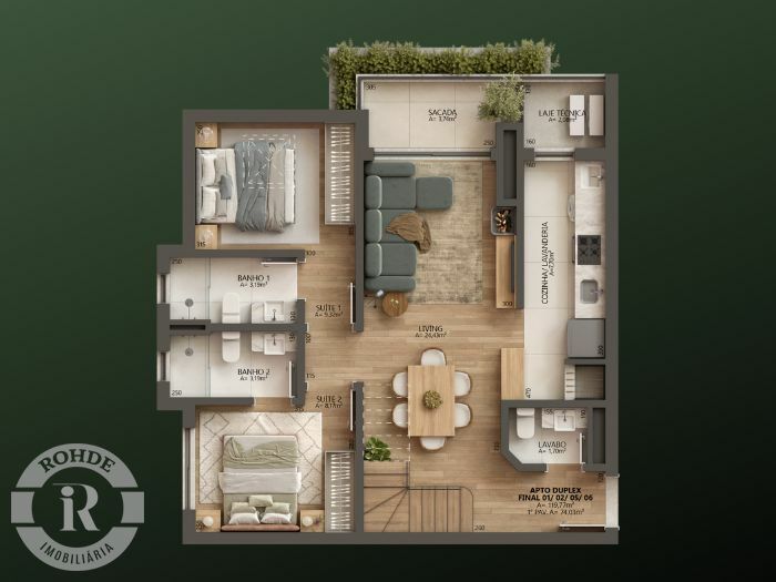 3 - Apartamento 3 Dormitórios Duplex No Aflorea Gramado Bavária em gramadoBavária