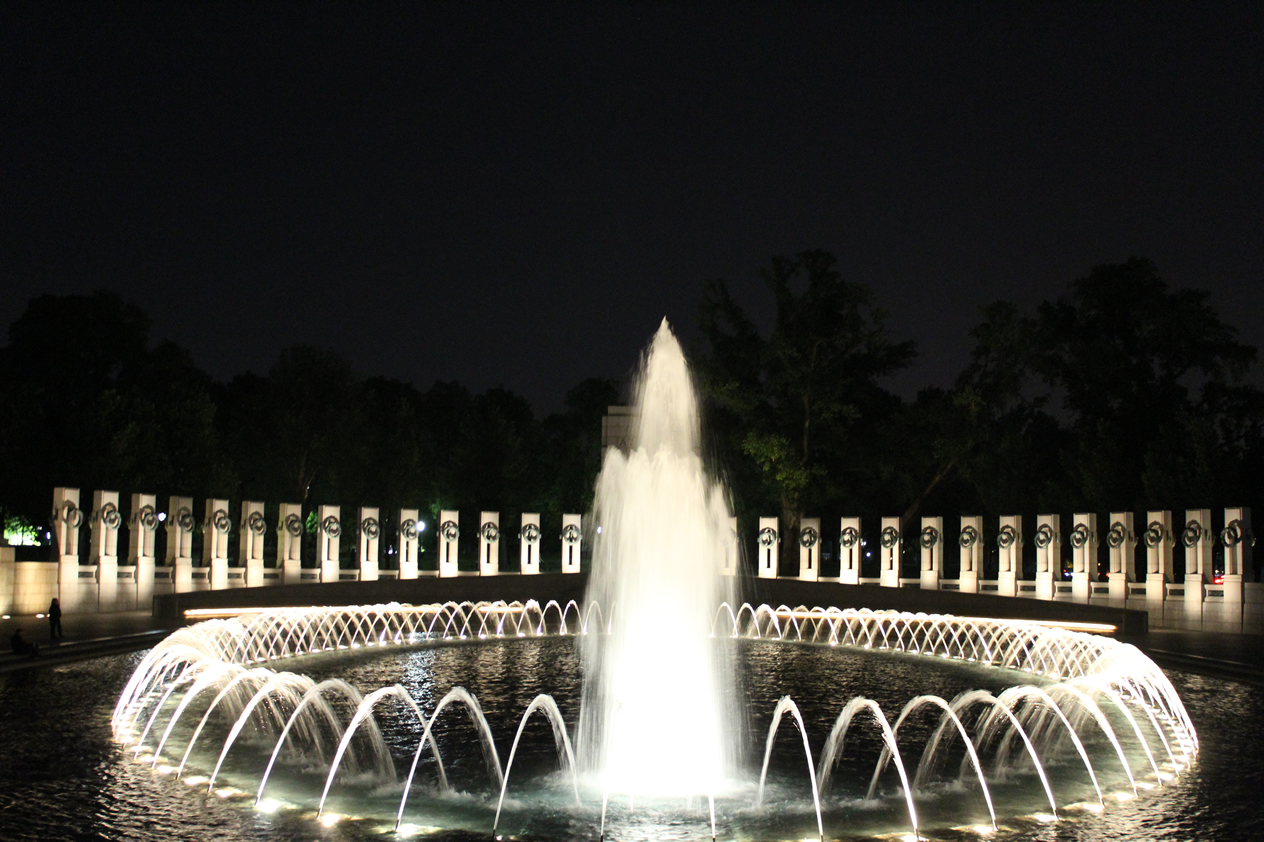 World War II Memorial in Lights