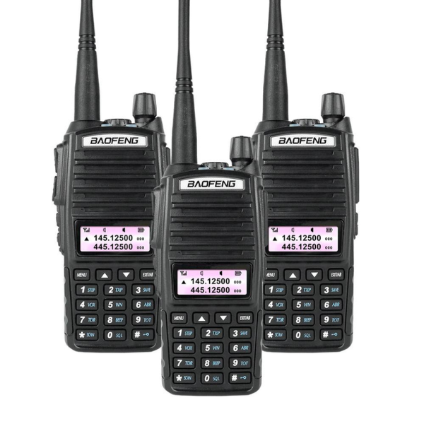 Baofeng Radio Call Walkie Talkie UV82 5W 3 Piece 5-8 Km Range