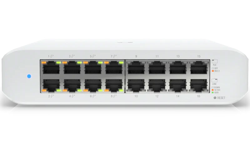 UBIQUITY 16 PORT SWITCH (USW-LITE -16 -POE)