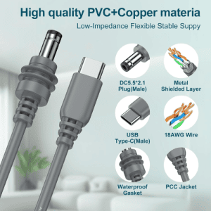Starlink DC to Type C 3M Cable