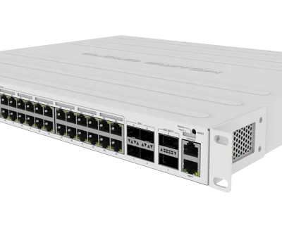 MikroTik CRS354-48P-4S+2Q+RM 48-Port PoE Switch