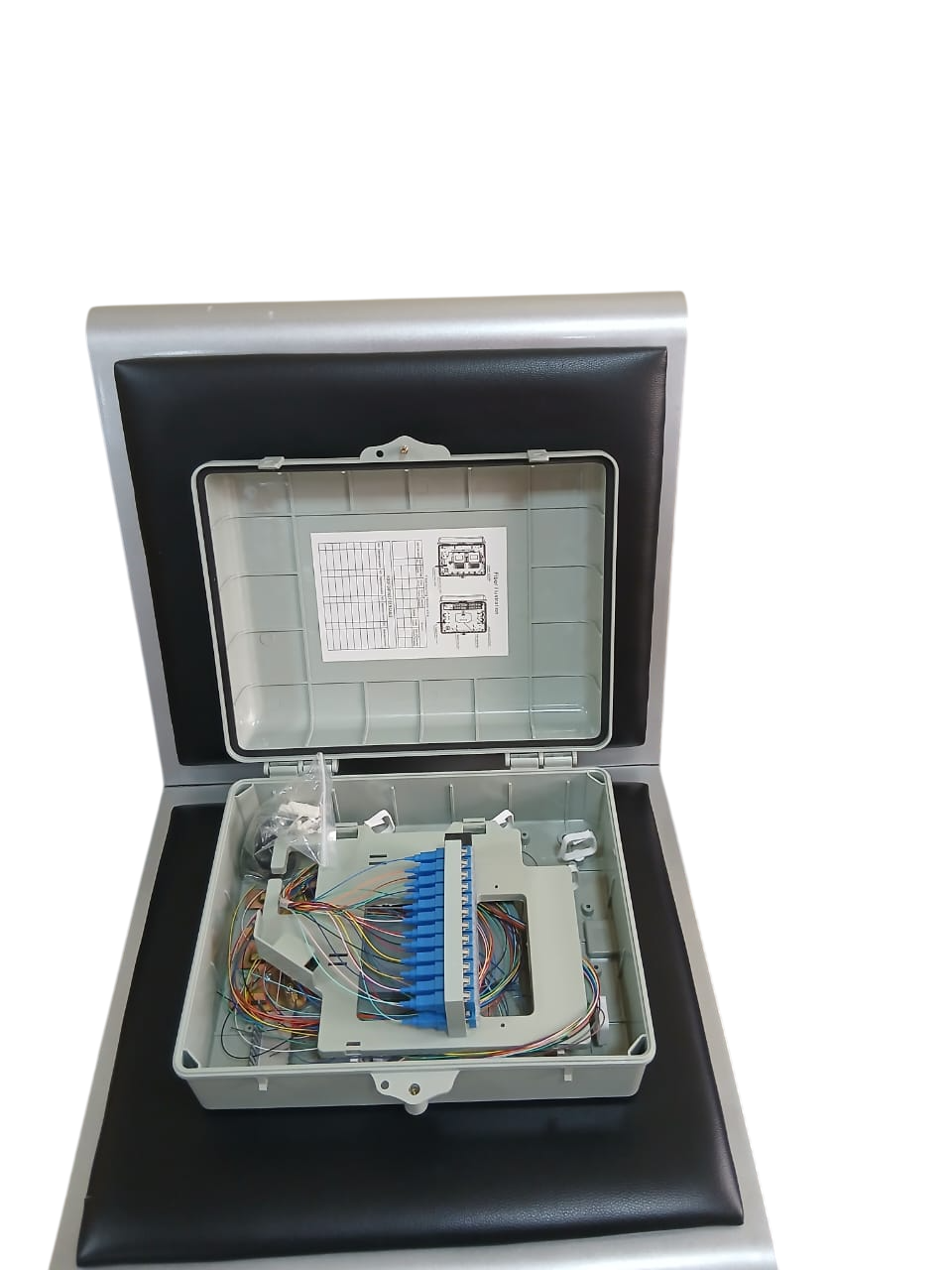 1x24 Indoor FAT Fiber Box with SC/UPC Adapters & Pigtails