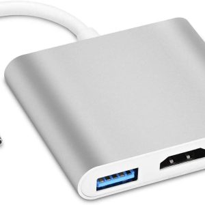 3 in 1 Type-C to 4K HD HDMI USB 3.0 Hub USB-C Data Charging Adapter Cable