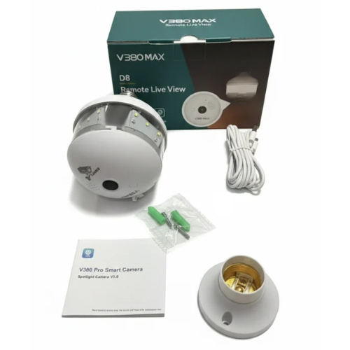 V380 Max D8 Bulb CCTV Indoor Camera