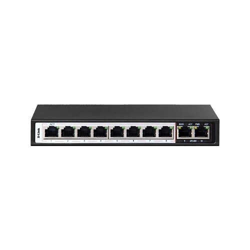 D-link DGS-1010P-E 8GE PoE+ 2GE Unmanaged PoE Switch