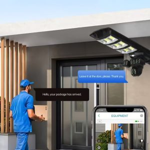 V380 Pro Solar Street Light Ptz Flood Light 4G Camera 450W In Nairobi Kenya